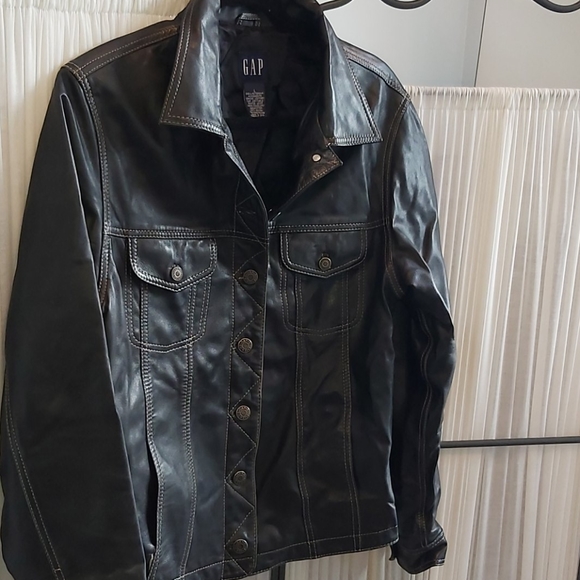 GAP Jackets & Blazers - GAP Leather Jacket